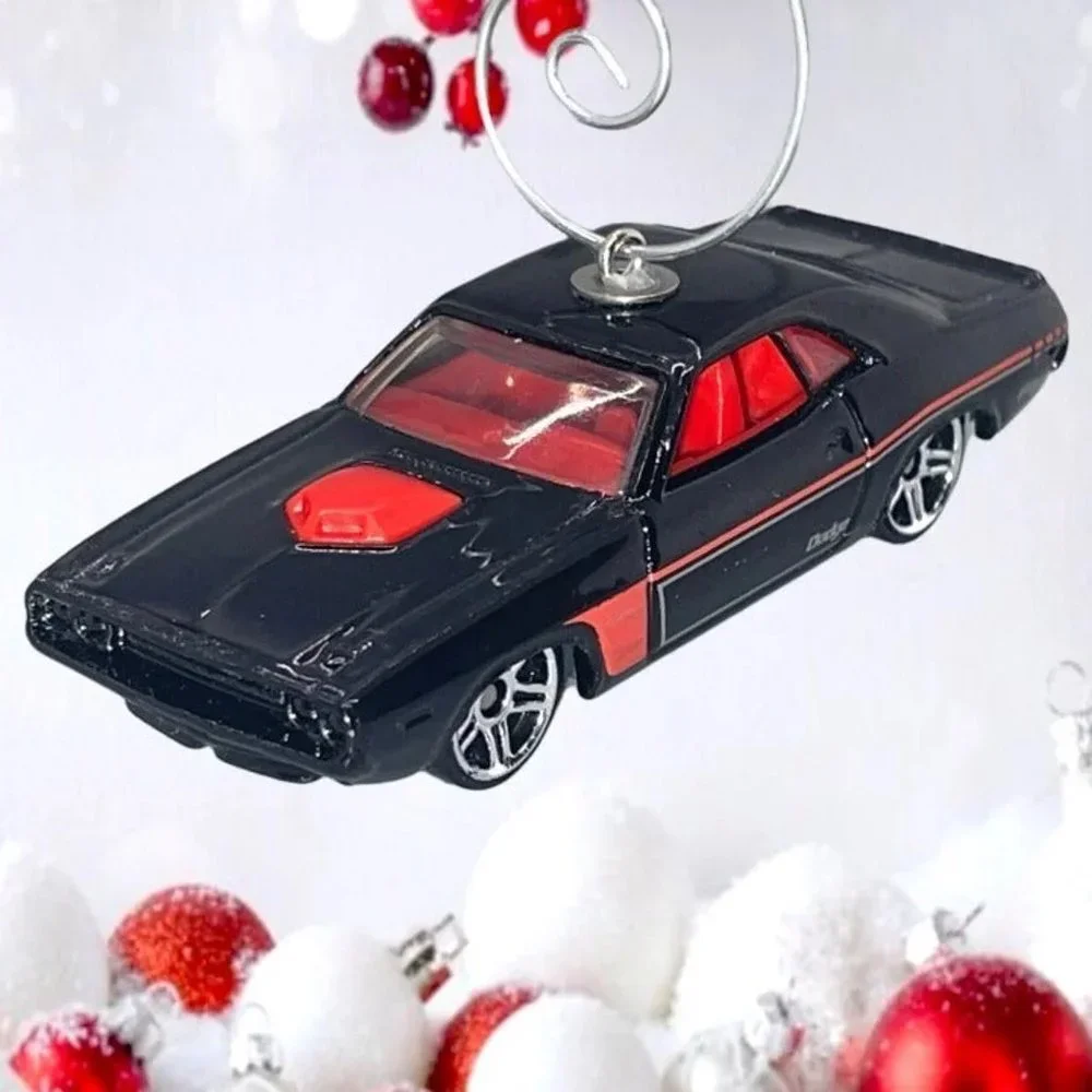 1970 Black Dodge‎ Challenger 1:64 ONE OF A KIND Christmas Tree Ornament